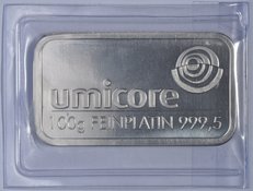 100 gram Platinum Umicore Bar
