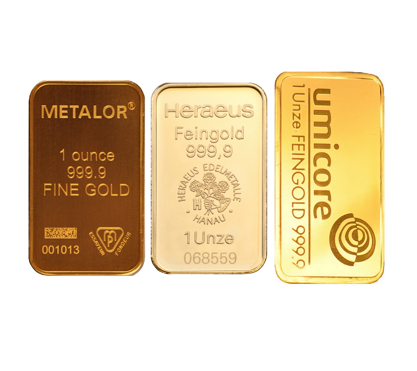 1oz Gold Bars Best Value BullionByPost From £802