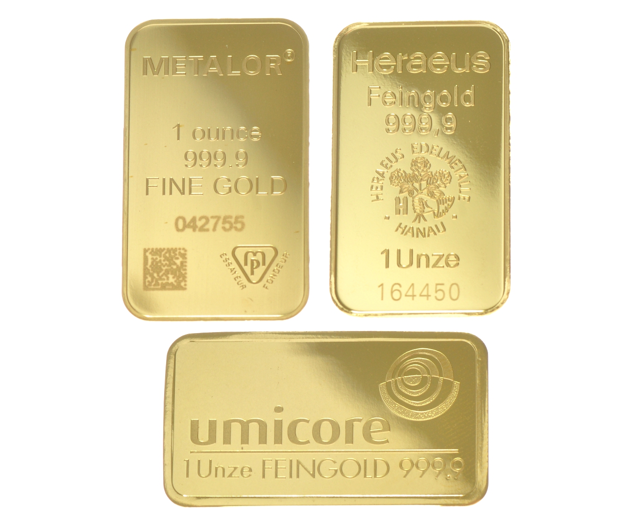 1oz Gold Bars Best Value BullionByPost From £802