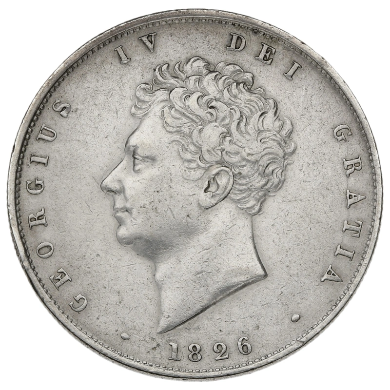 1826 Silver Half Crown Coin George IV