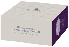 2023 £5 Gold Crown Coronation of King Charles III Proof Coin Boxed