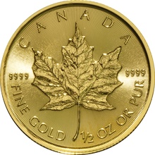 2017 1/2oz Canadian Maple Leaf Gold Coin
