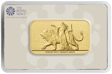 1oz Gold Bar Una and the Lion Minted