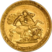 1820 Gold Sovereign Coin George III NGC VF30