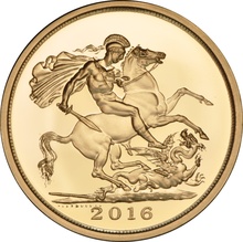 2016 Gold £5 Coin Brilliant Uncirculated Boxed