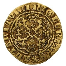 Quarter Noble Gold Coin Edward III Very Fine