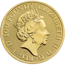 2020 1oz White Horse of Hanover Gold Coin Queen's Beasts