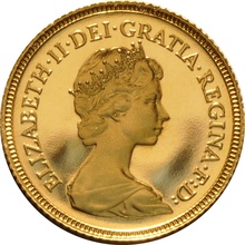 1983 Proof Gold Half Sovereign Elizabeth II Decimal Head