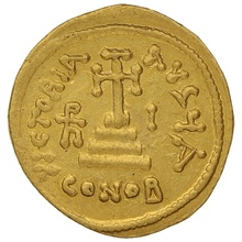 610-641 Gold Solidus Coin Heraclius Constantinople