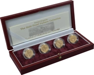 2003 Proof Gold £1 Pound Coin Bridges 4 Coin Set Boxed