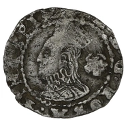 1575 Silver Three Farthings Coin Elizabeth I Eglantine