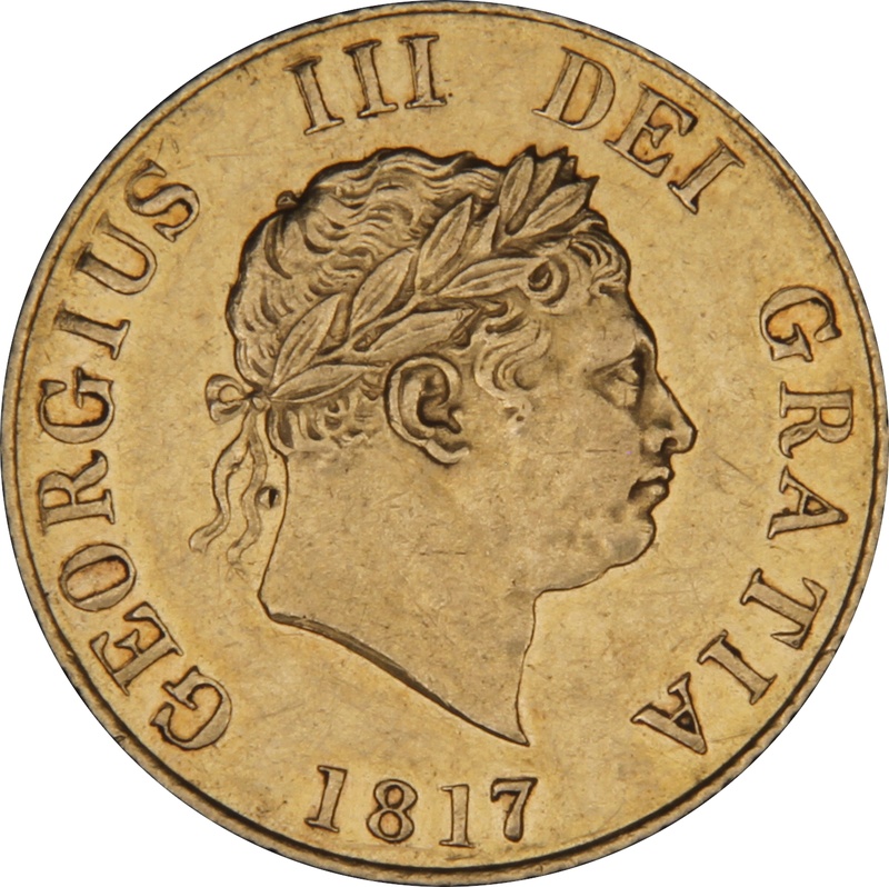 1817 Gold Half Sovereign George III Graded NGC AU55