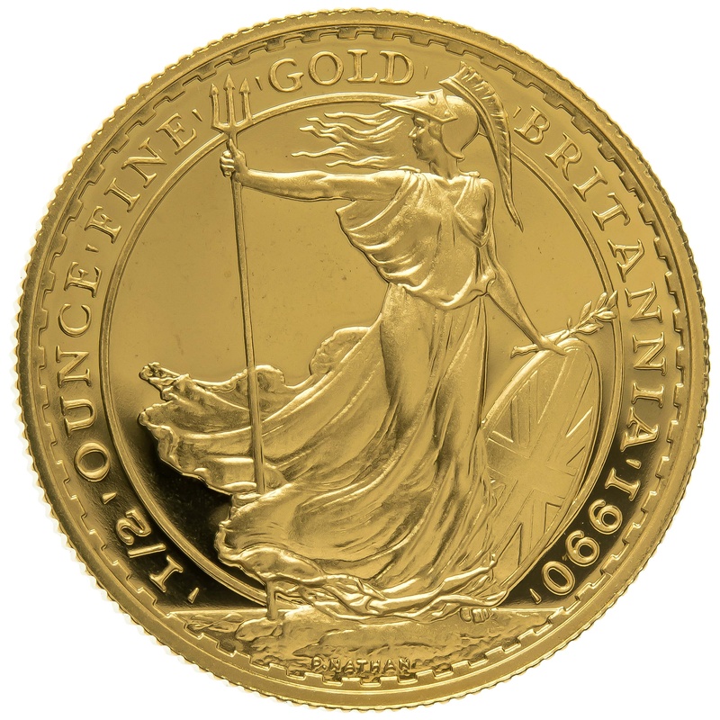 1990 Proof 1/2oz Gold Britannia Coin