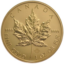 2015 Canadian Maple Leaf Gold Coin 1oz