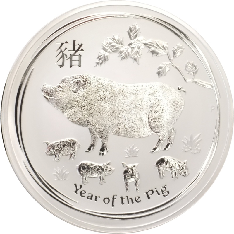 2019 Year of the Pig Silver Coin 1kg Perth Mint Australian Lunar Series