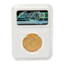 1887 £2 Coin Gold Double Sovereign Victoria Jubilee Head NGC MS62