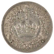 1927 Proof Silver Crown Coin George V Christmas Crown Extremely Fine