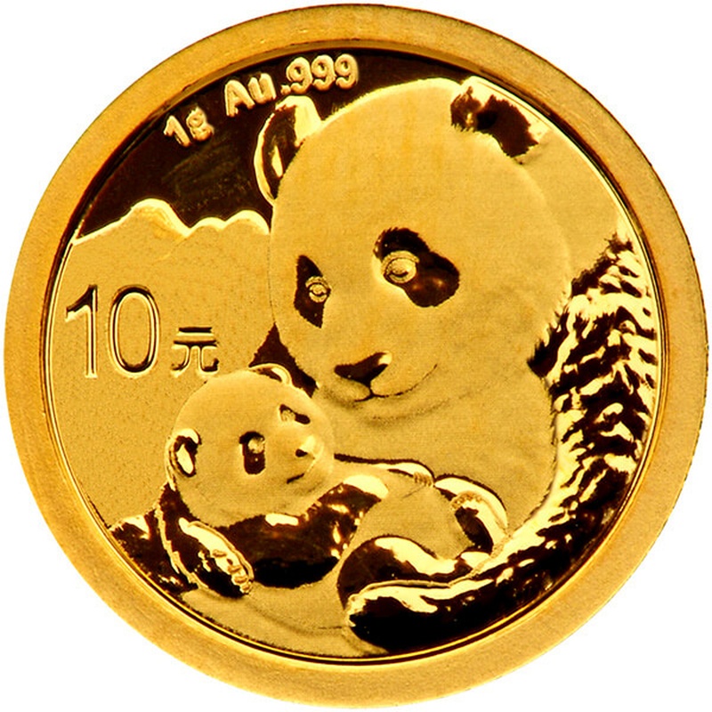2019 1g Chinese Panda Gold Coin