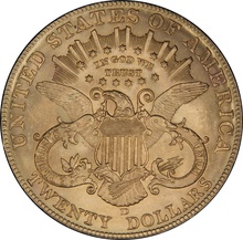 1907 $20 Gold Coin Double Eagle Liberty Head Denver NGC MS64