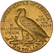 American Gold Quarter Eagle $2.50 Indian Head