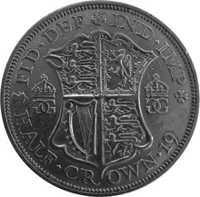 British Silver Half Crown Pre 1947 Coin