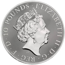 2021 10oz White Horse of Hanover Silver Coin Queen's Beasts