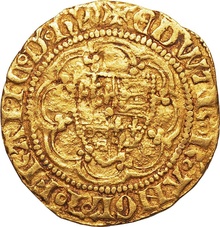 Quarter Noble Gold Coin Edward III Fine