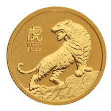 2022 Year of the Tiger Gold Coin 1/10oz Perth Mint Australian Lunar Series