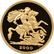 2000 Proof Gold £5 Coin Quintuple Sovereign