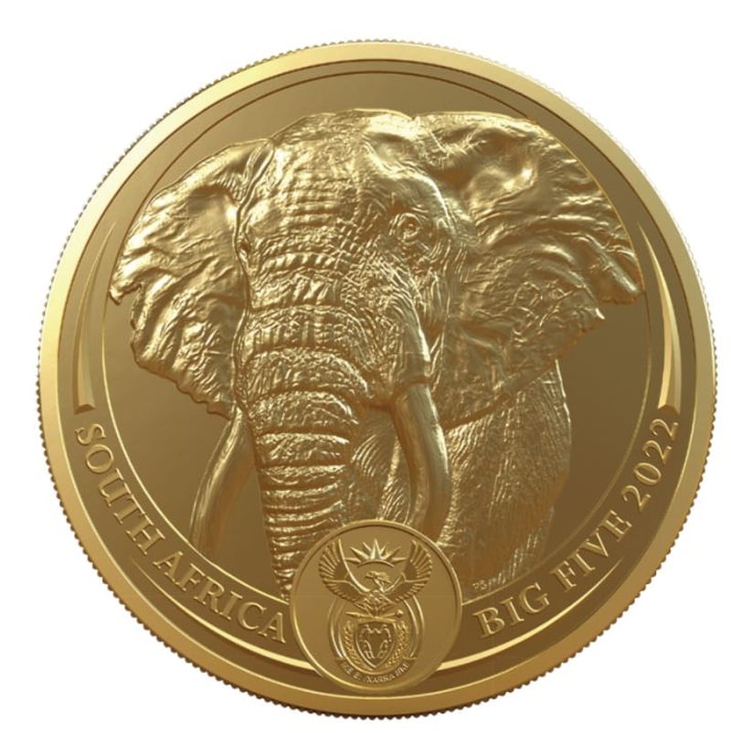 2022 Elephant Gold Coin Big Five Series 1oz