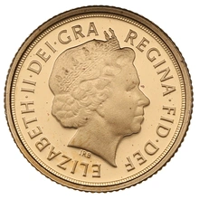 2011 Proof Gold Quarter Sovereign