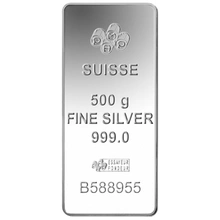500g Silver Bar PAMP Lady Fortuna Minted