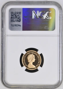 1980 Proof Gold Half Sovereign Elizabeth II Decimal Head NGC PF69