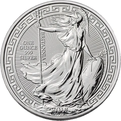 2018 1oz Silver Britannia Coin Oriental Border