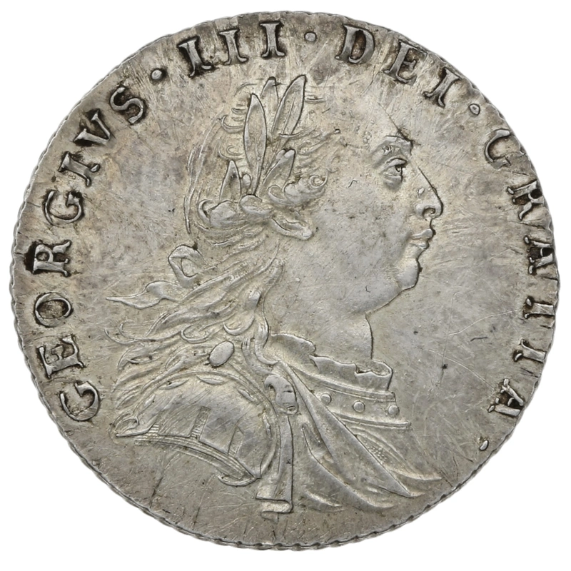 1787 Silver Sixpence Coin George III