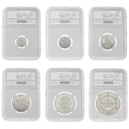 1927 George V Silver Proof Six Coin Set Slabbed