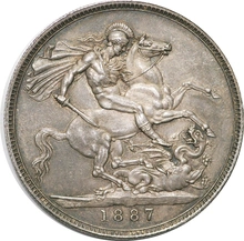 Silver Crown Coin Queen Victoria Jubilee Head Extremely Fine