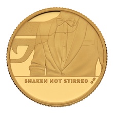 2020 1/4oz James Bond - Shaken Not Stirred Proof Gold Coin Boxed