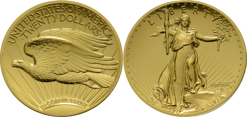 2009 Ultra High Relief Double Eagle Gold- coin only