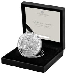 2023 Proof King Arthur Silver Coin Myths & Legends 1oz Boxed