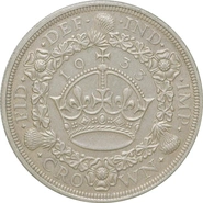 1933 Proof Silver Crown Coin George V Christmas Crown Good Very Fine