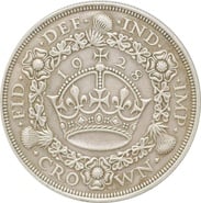 1928 George V Proof Crown (Christmas Crown) - Good Very Fine
