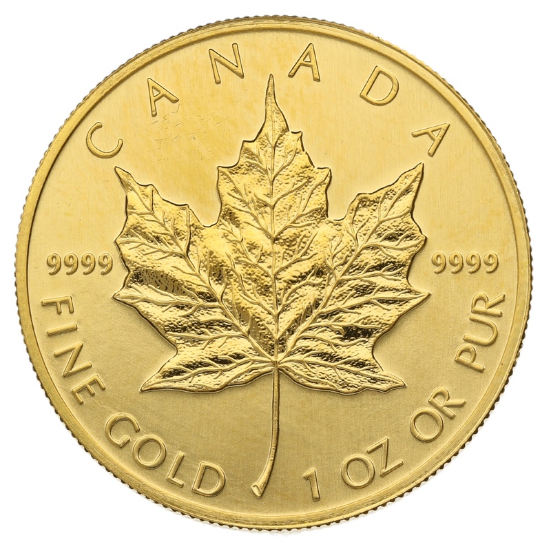 1991 Canadian Maple Leaf Gold Coin 1oz