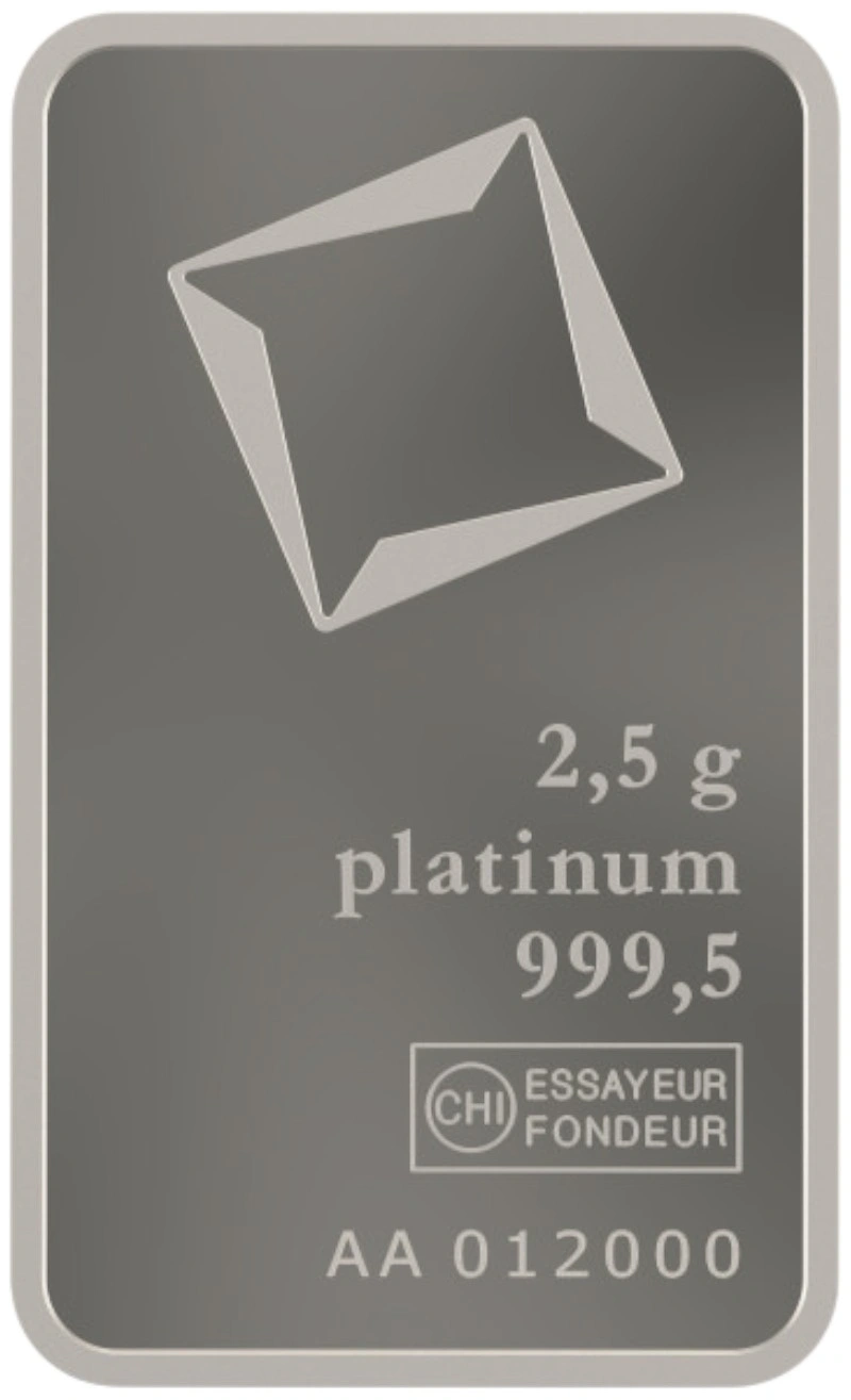 Second Hand Platinum 2.5g Bar