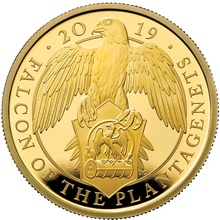 2019 1oz Falcon of the Plantagenets Gold Coin Queen's Beasts Proof Boxed