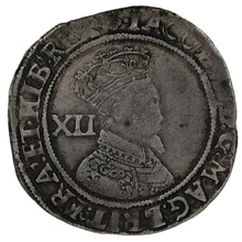 Silver Shilling Coin James I Good Fine