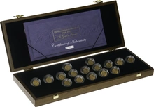 1900-1915 Gold Half Sovereign Collection Boxed
