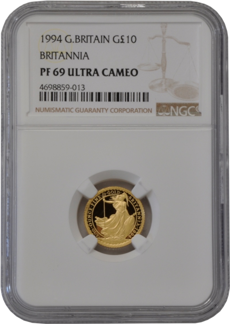 1994 Proof 1/10oz Gold Britannia Coin NGC PF69