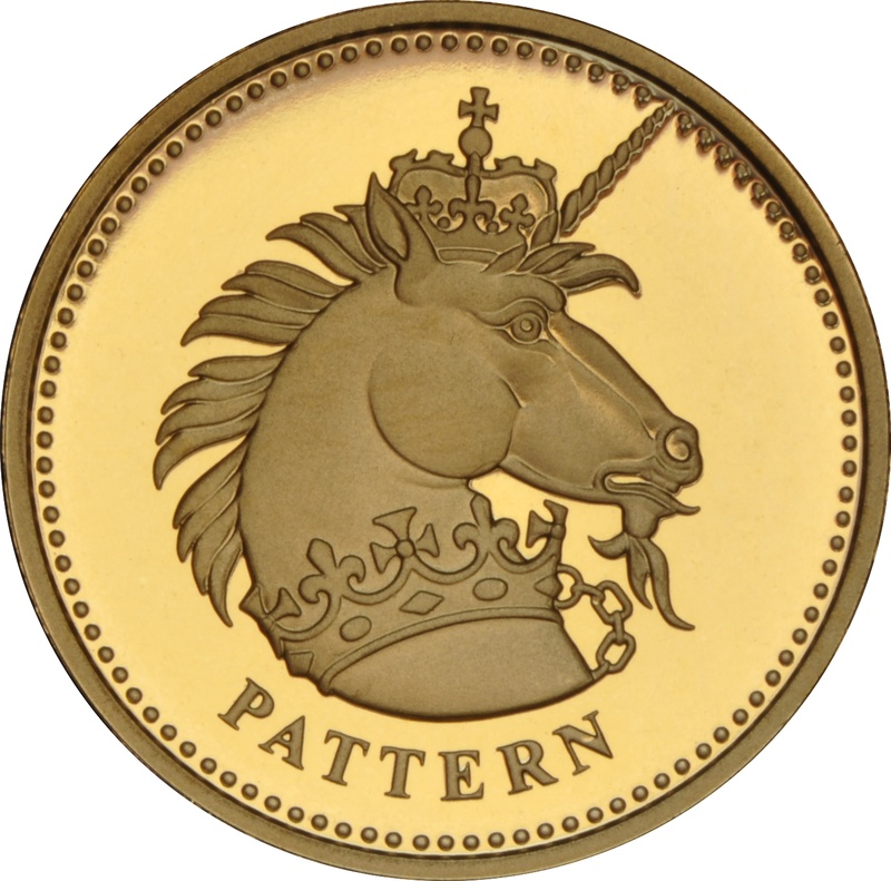 £1 One Pound Proof Gold Coin - Pattern Beast -2004 Unicorn