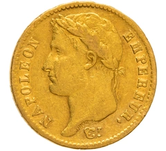 1808 French 20 Francs Gold Coin Napoleon I Laureate Head A